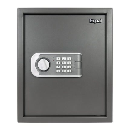 Equal 48L SecureLitePro Digital Safe Locker with Pincode Access and Emergency Key - Grey