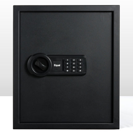 Equal 48L SecureLite Digital Safe Locker with Pincode Access and Emergency Key - Black