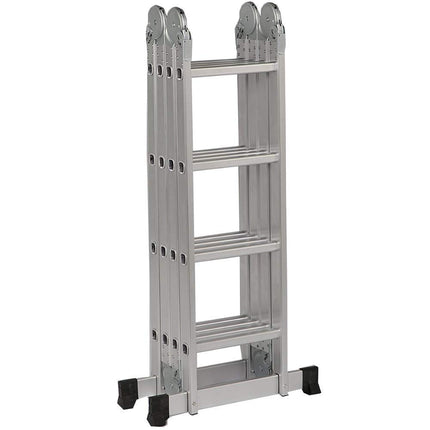 Equal 19 FT. Aluminium Foldable Multipurpose Step Ladder,150kg Capacity