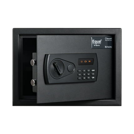 Equal 20L SecureX Digital Safe Locker with Pincode Access and Emergency Key - Black