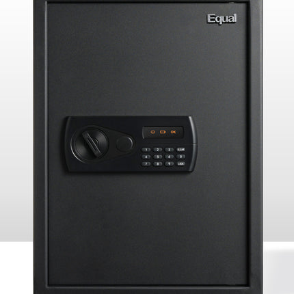 Equal 55L SecureX Digital Safe Locker with Pincode Access and Emergency Key - Black