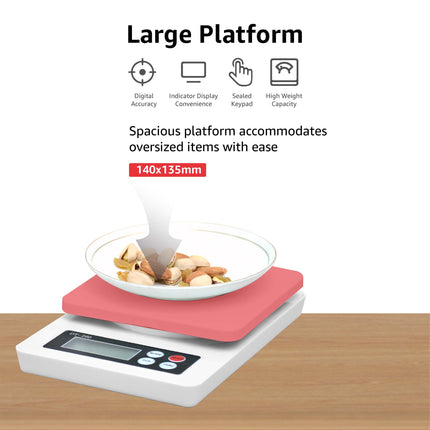 Equal 3Kg Kitchen Scale Multipurpose Portable Electronic Digital Weighing Scale