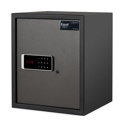 Equal 48L SecureX Pro Digital Safe Locker with Touchpad and Motorized Locking Mechanism - Black