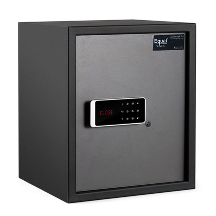 Equal 48L SecureX Pro Digital Safe Locker with Touchpad and Motorized Locking Mechanism - Black